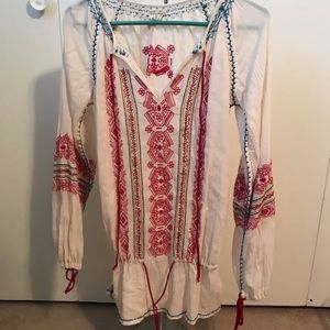 Free People Tunic with embroidery